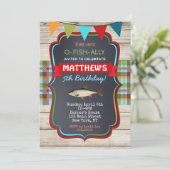 Geviste verjaardagsuitnodigingen kaart (Staand voorkant)