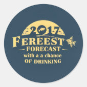 Geviste verslaving: omarm de strijd! ronde sticker (Voorkant)