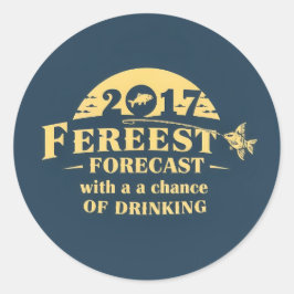 Geviste verslaving: omarm de strijd! ronde sticker