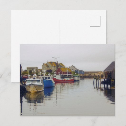 Geviste Village Nova Scotia Canada Art Briefkaart (Voorkant / Achterkant)