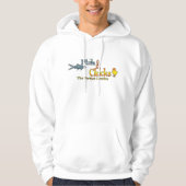 Geviste vis en kip Funny Hoodie (Voorkant)
