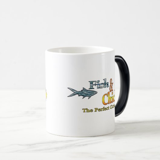 Geviste vis en kip Funny Magische Mok (Voorkant rechts)