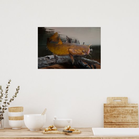 Geviste vis poster (Keuken)