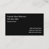 Geviste Visitekaartjes voor de kapitein van de cha (Achterkant)