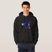 Geviste viskunst hoodie (Voorkant volledig)