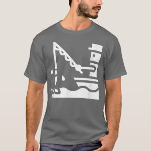 Geviste visvangst Vismeer Rood Angler Vist Cl T-shirt