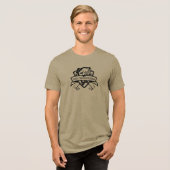 Geviste viswhisker Tri-Blend shirt (Voorkant volledig)