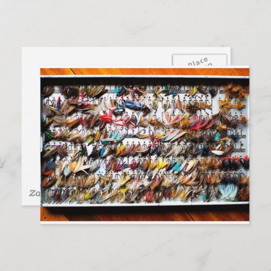 Geviste vliegen briefkaart (Voorkant / Achterkant)