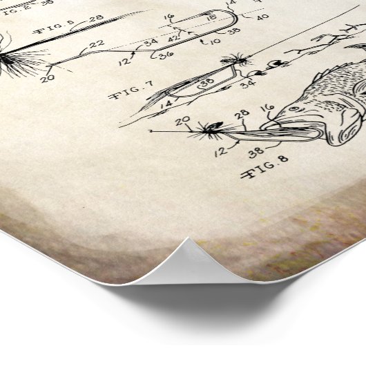 Geviste vliegen poster (Hoek)