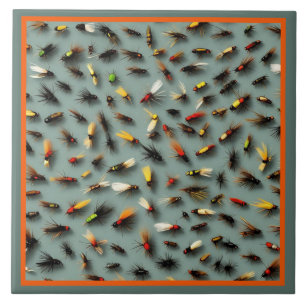 Geviste vliegen tegeltje