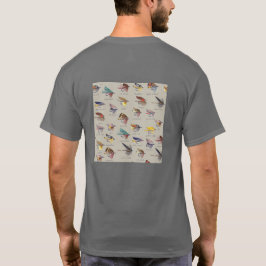 Geviste vlinderse Mannen T-shirt