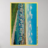 Geviste vloot in AnchorMonterey, CA Poster (Voorkant)