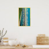 Geviste vloot in AnchorMonterey, CA Poster (Keuken)