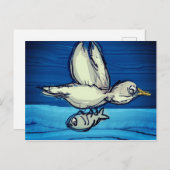 Geviste vogelpest briefkaart (Voorkant / Achterkant)