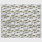 Geviste Walleye Bass Crappie Angler Mannen Cadeaupapier (Vlak)
