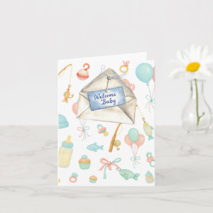 Geviste Welcome Baby voor Gevist liefhebbers Kaart