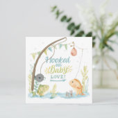 Geviste Welcome Baby voor Gevist liefhebbers Kaart (Staand voorkant)