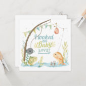 Geviste Welcome Baby voor Gevist liefhebbers Kaart (Voorkant / Achterkant in situ)