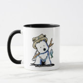 Geviste Westie Dog Mok (Links)