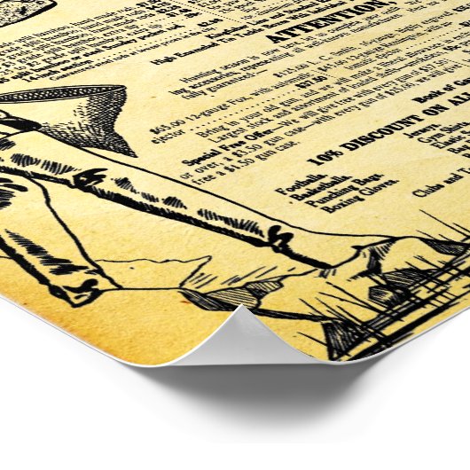 Geviste winkel en tapewisselaar afdrukken Poster (Hoek)