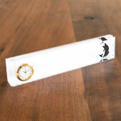 Geviste winkel naambordje (Zijkant)