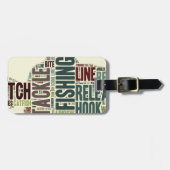 Geviste Word Cloud Bagagelabel (Voorkant horizontaal)