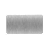 Gevlekt aluminium roestvrij staal etiket (Voorkant)