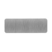 Gevlekt aluminium roestvrij staal etiket (Voorkant)