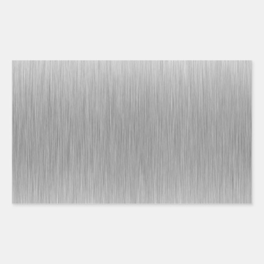 Gevlekt aluminium roestvrij staal rechthoekige sticker (Voorkant)