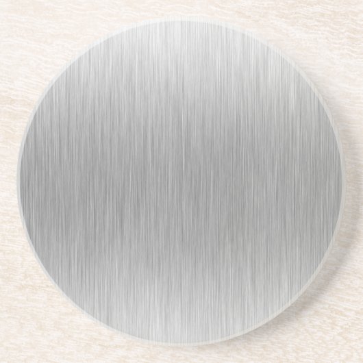 Gevlekt aluminium roestvrij staal zandsteen onderzetter (Voorkant)