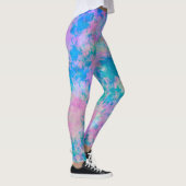 Gevlekt blauw en roze leggings (Rechts)
