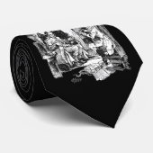 Gevlekt door drie straten stropdas (Opgerold)