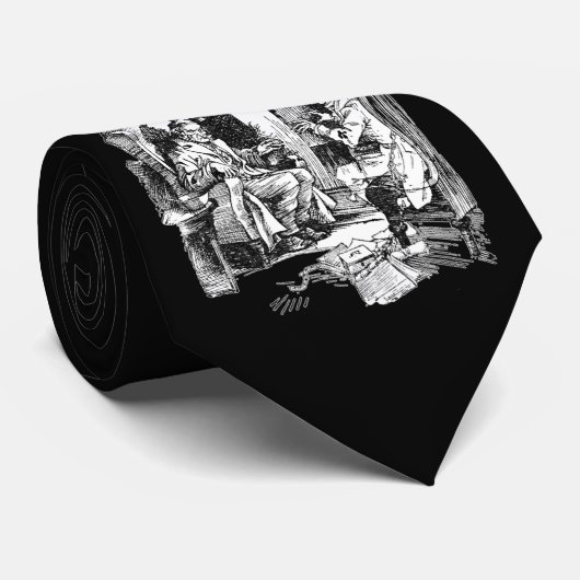 Gevlekt door drie straten stropdas (Opgerold)