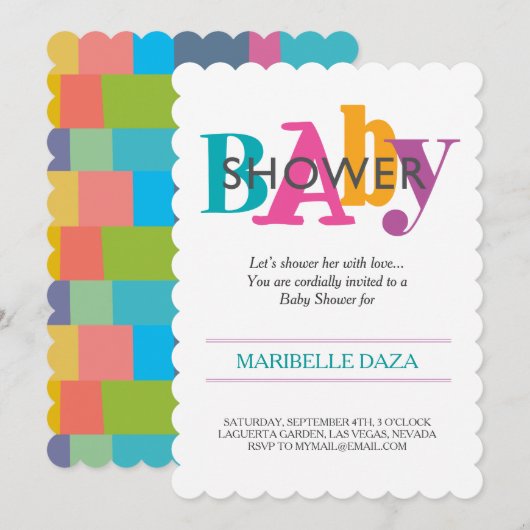 gevlekt en kleuren kaart (Voorkant / Achterkant)