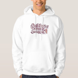 Gevlekt en zeer gevaarlijk grafisch apparaat - Roz Hoodie