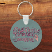 Gevlekt en zeer gevaarlijk grafisch apparaat - Roz Sleutelhanger (Voorkant)