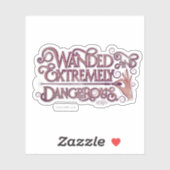 Gevlekt en zeer gevaarlijk grafisch apparaat - Roz Sticker (Vel)