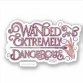 Gevlekt en zeer gevaarlijk grafisch apparaat - Roz Sticker (Voorkant)