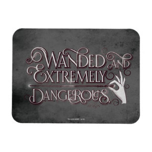 Gevlekt en zeer gevaarlijk grafisch apparaat - wit magneet