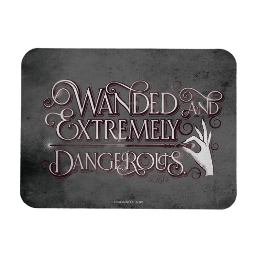 Gevlekt en zeer gevaarlijk grafisch apparaat - wit magneet (Horizontaal)