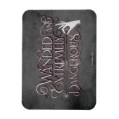 Gevlekt en zeer gevaarlijk grafisch apparaat - wit magneet (Verticaal)