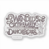 Gevlekt en zeer gevaarlijk grafisch apparaat - wit sticker (Voorkant)