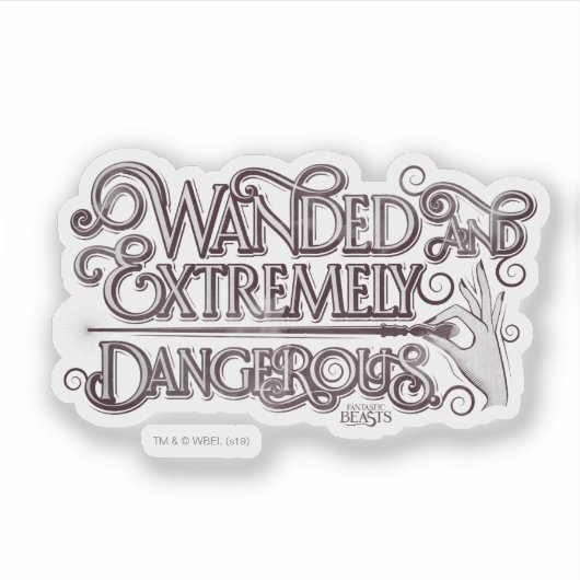 Gevlekt en zeer gevaarlijk grafisch apparaat - wit sticker (Voorkant)