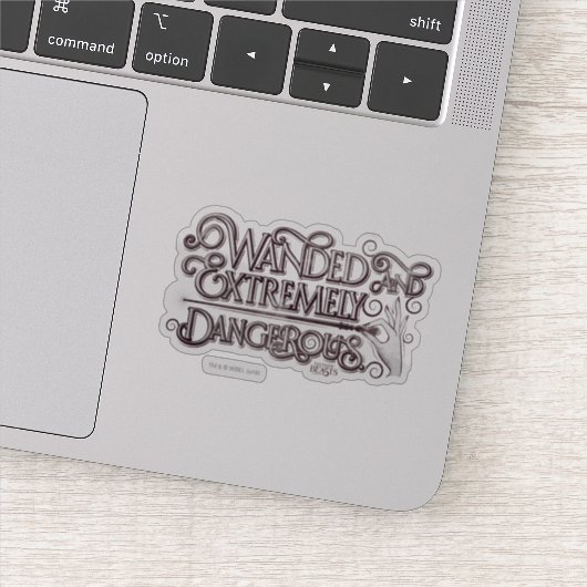 Gevlekt en zeer gevaarlijk grafisch apparaat - wit sticker (Detail)