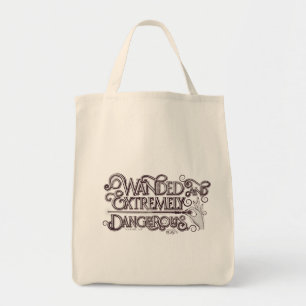 Gevlekt en zeer gevaarlijk grafisch apparaat - wit tote bag