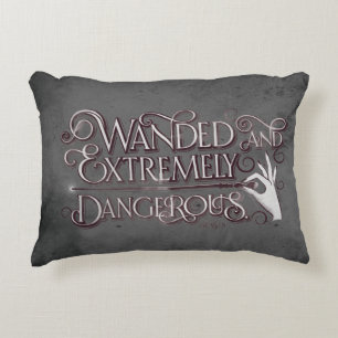 Gevlekt en zeer gevaarlijk grafisch - wit accent kussen