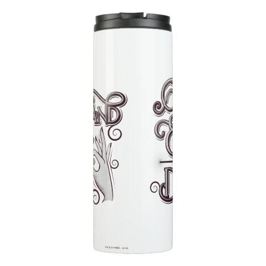 Gevlekt en zeer gevaarlijk grafisch - wit thermosbeker (Achterkant)