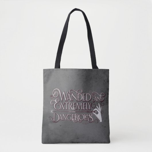 Gevlekt en zeer gevaarlijk grafisch - wit tote bag (Voorkant)