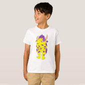 Gevlekt Fuzzy Monster Kids T-shirt (Voorkant volledig)