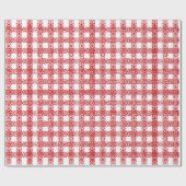 Gevlekt gevarieerd kerstpatroon met rode en witte cadeaupapier (Vlak)